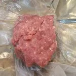 Raw brown meat used for making the stuffed peppers Recipe in Boston, MA
