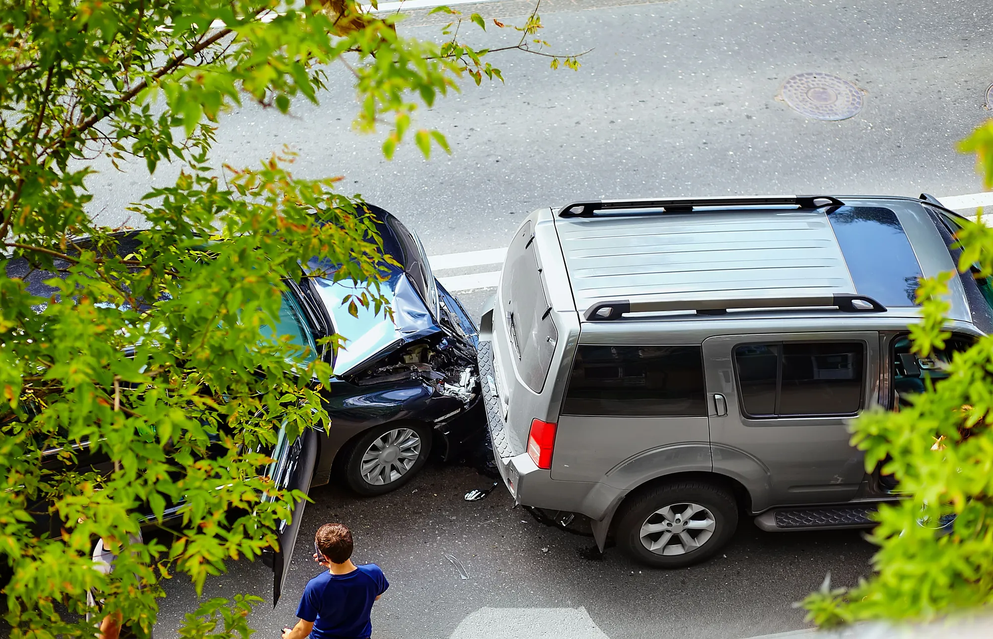 Automobile accident street