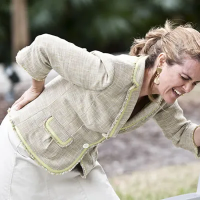 Woman lower back pain